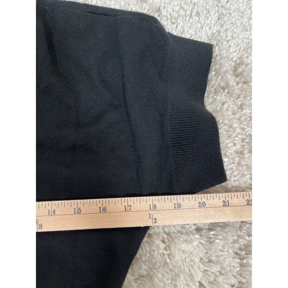 Calvin Klein Merino Wool Black Sweater dress‎ size S/M - Picture 5 of 8